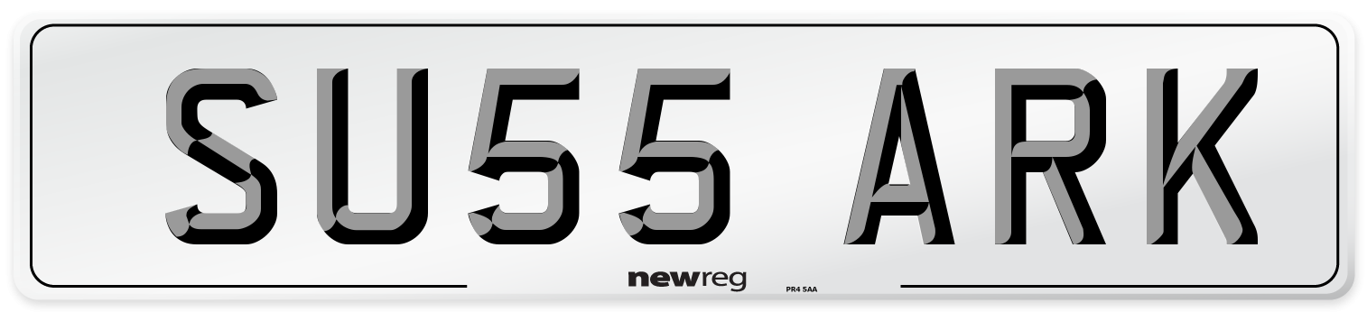 SU55 ARK Number Plate from New Reg